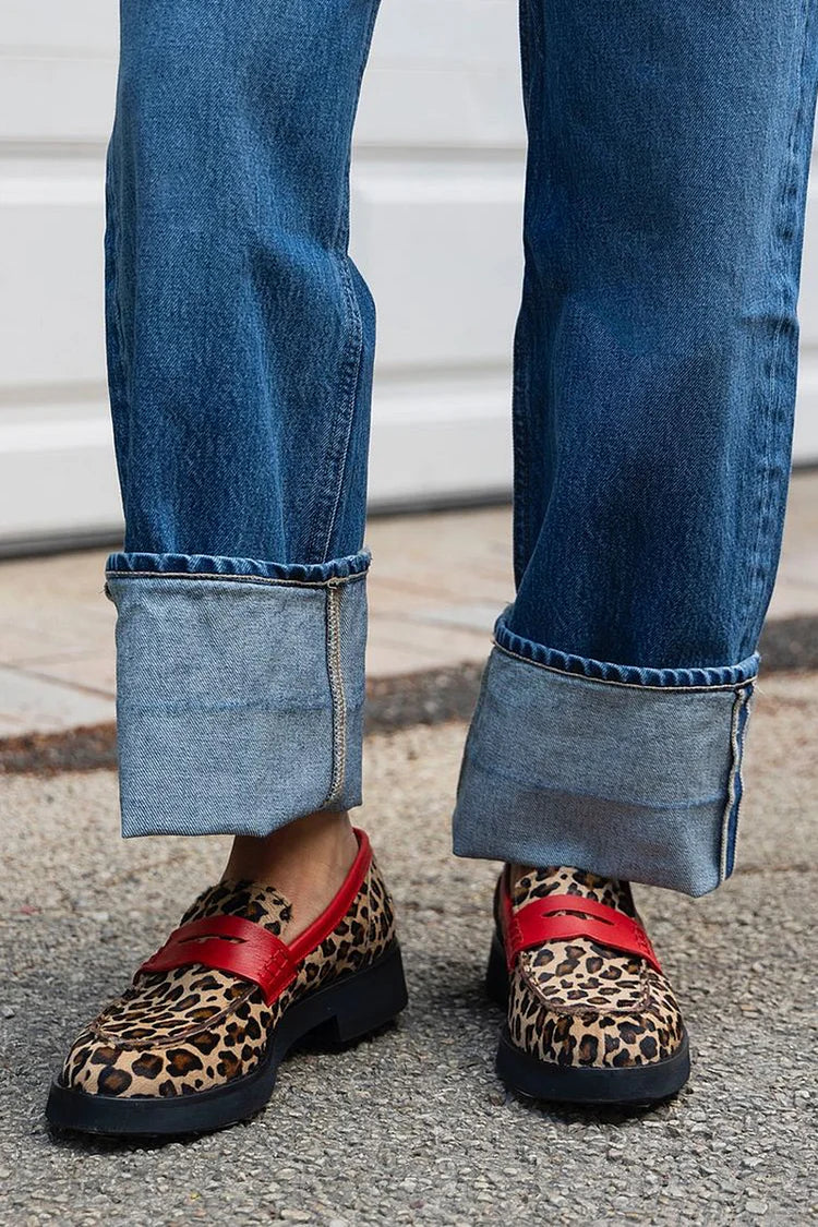 Evelien | Colour Block Loafers