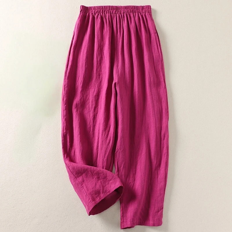 ALISA | COMFORTABLE LINEN TROUSERS