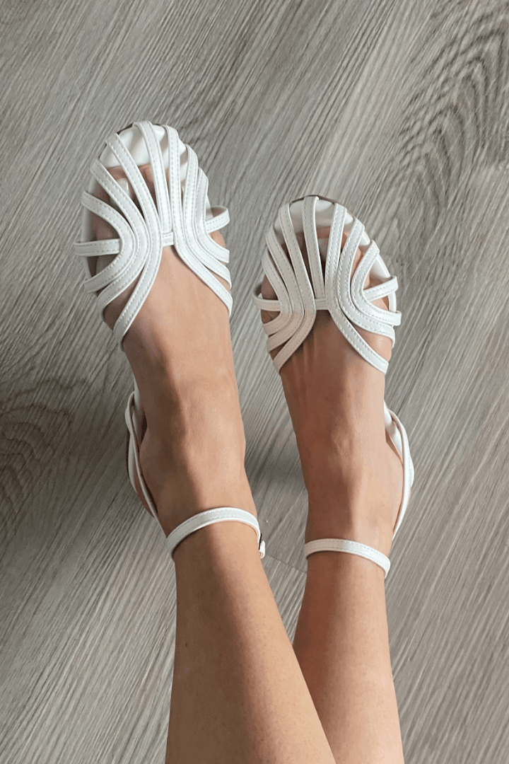 GINEVRA | Elegant Ballerina with Woven Detail for a Refined Look