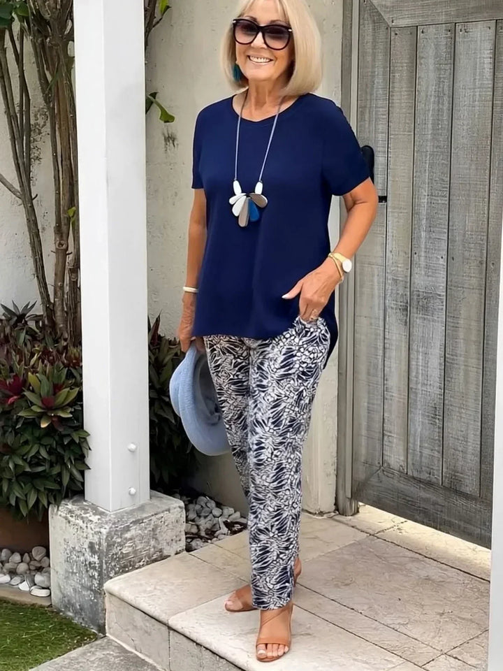 Karis | Stylish Printed Pants and Top Set