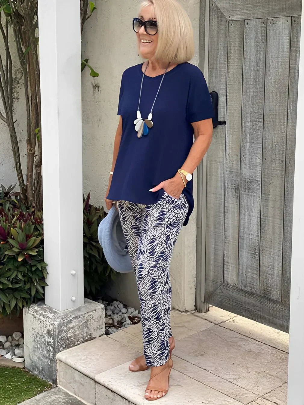 Karis | Stylish Printed Pants and Top Set