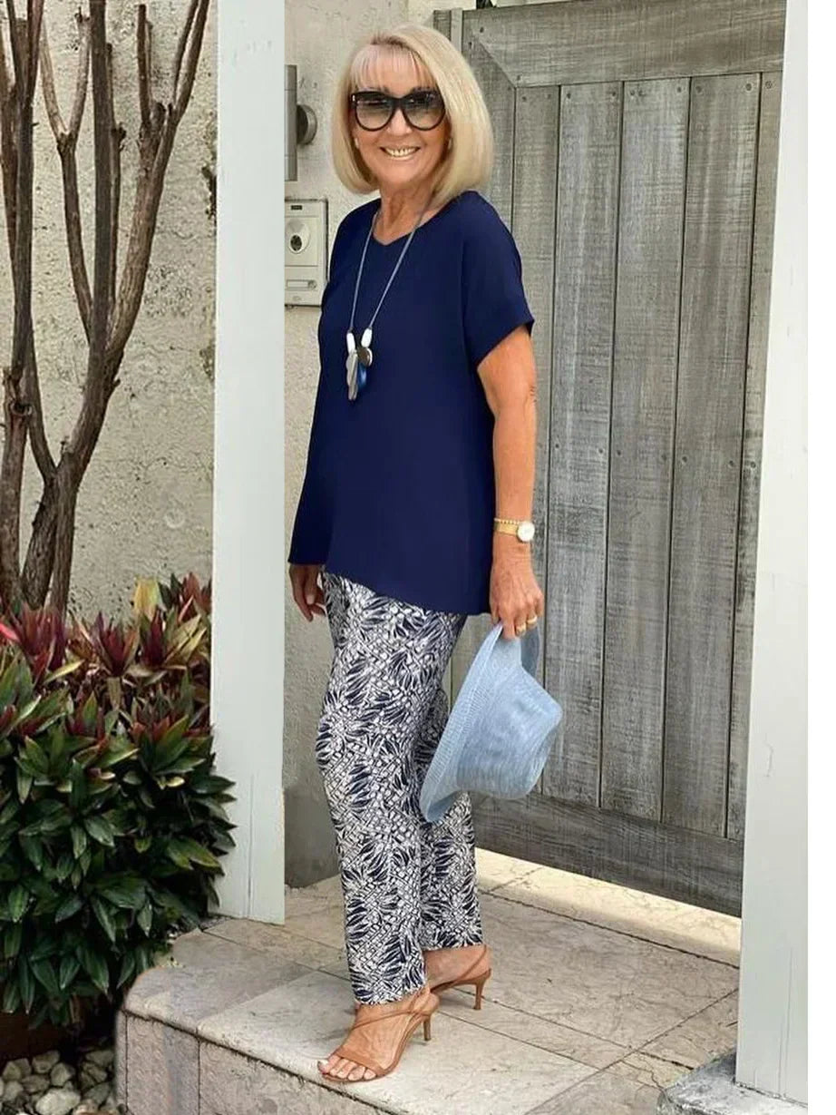 Karis | Stylish Printed Pants and Top Set