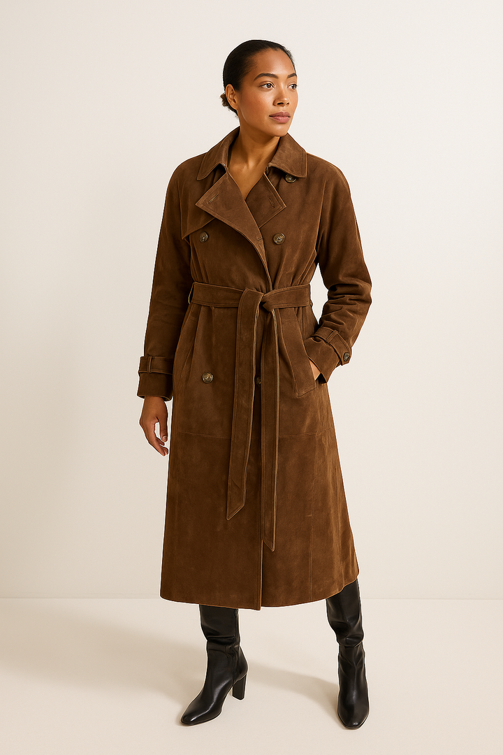 Molly | Suede trench coat