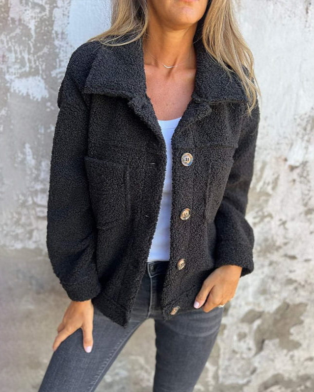Alizée | Buttoned Cozy Jacket