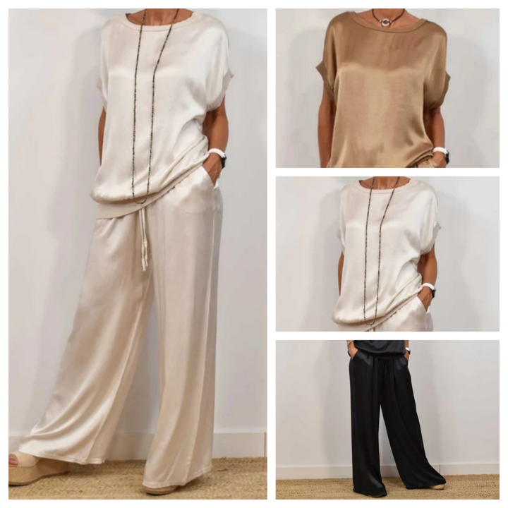 Carly – Relaxed Satin Lounge Set